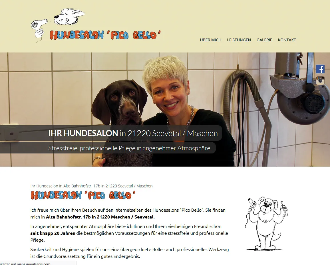 ÖÖÖWEBDESIGN, Stefan Hörömpö - Projekt: Hundesalon Pico Bello in 21220 Seevetal