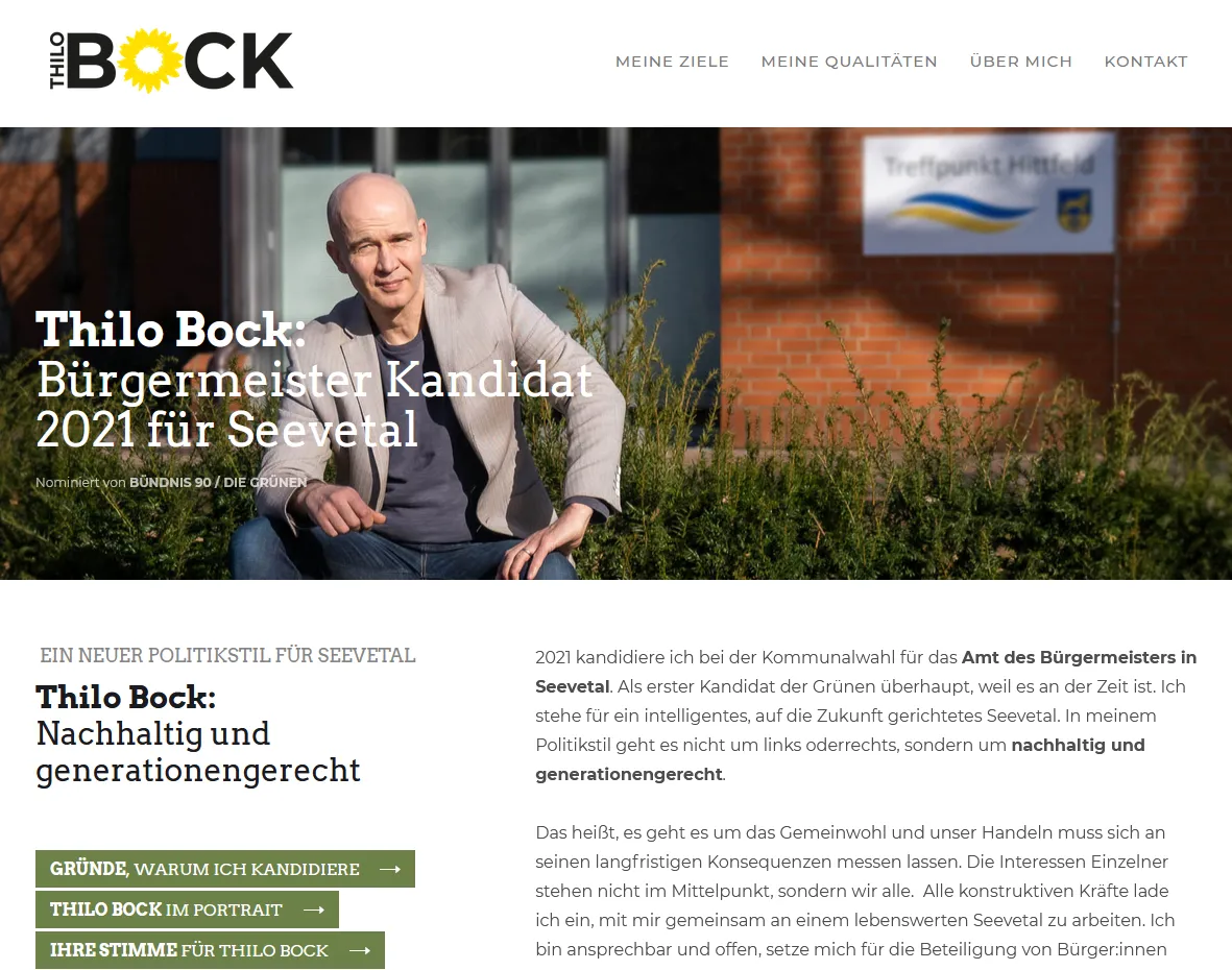 ÖÖÖWEBDESIGN, Stefan Hörömpö - Projekt: Thilo Bock für Seevetal