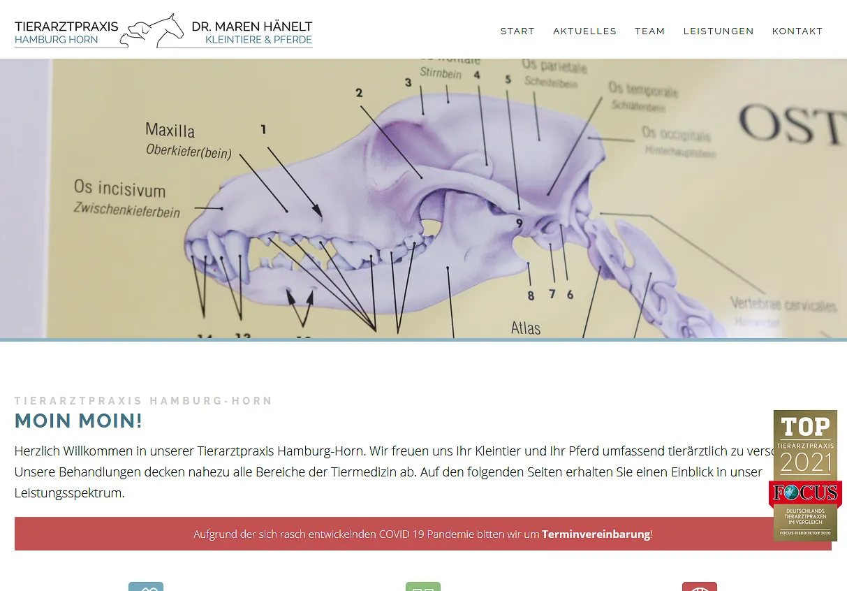 ÖÖÖWEBDESIGN, Stefan Hörömpö - Projekt: Tierarztpraxis Hamburg-Horn