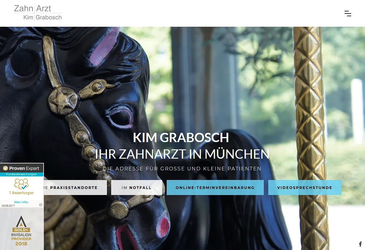 ÖÖÖWEBDESIGN, Stefan Hörömpö - Projekt: Zahnarztpraxen Kim Grabosch, München